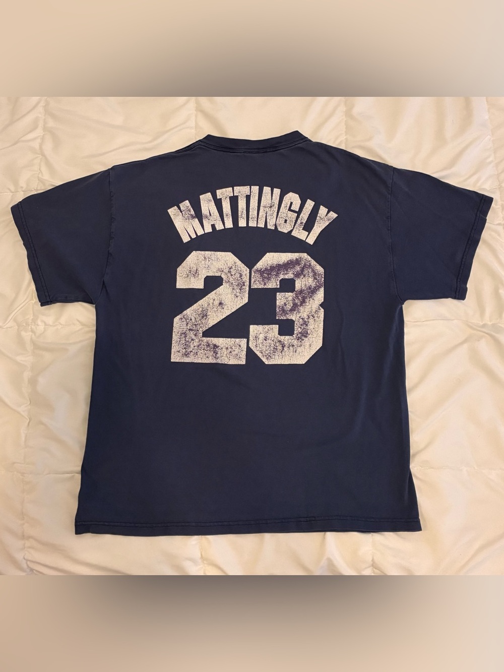 Vintage New York Yankees Don Mattingly Tee in Navy Size M